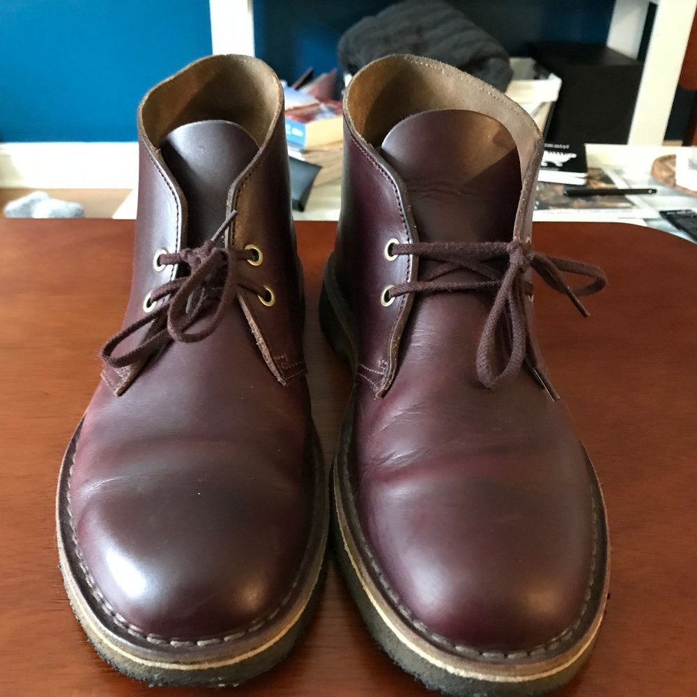 Clark's Desert Boot - Horween Edition Wine Leather